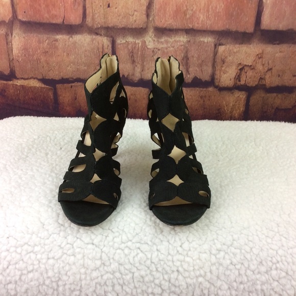 Nine West Flora Nubuck Heeled Sandal size 6 - Picture 2 of 6
